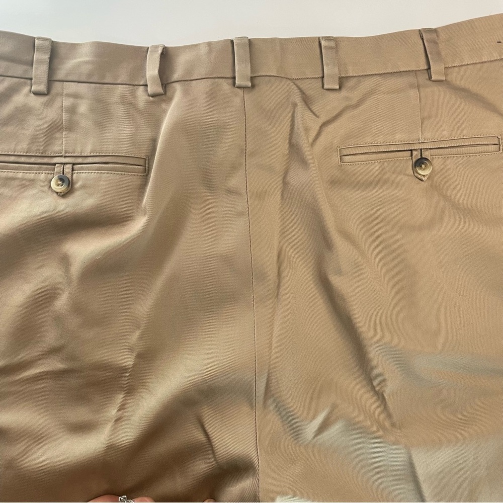 Jos. A. Bank 40X36 Travelers Collection Tan Khaki Dress Pants Cotton PRELOVED - Picture 9 of 11